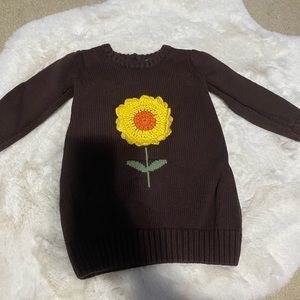 Baby girls 👧 Gymboree sunflower 🌻 sweater dress.